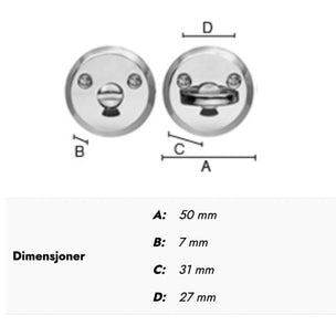 Beslagsboden Basic 721 Toalettbeslag