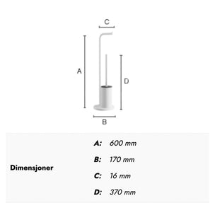 Beslagsboden Curve 1232 Toalettrullholder / toalettbørste