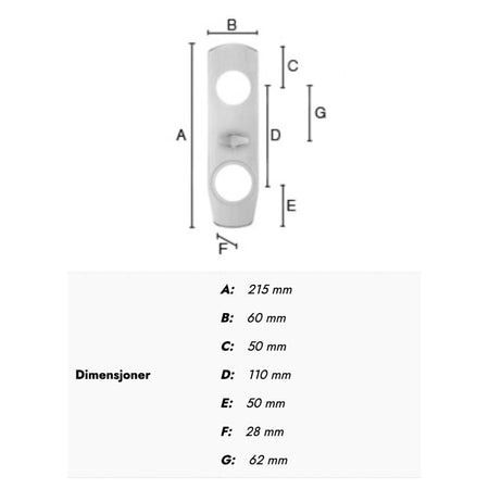 Beslagsboden Design 732 Langskilt