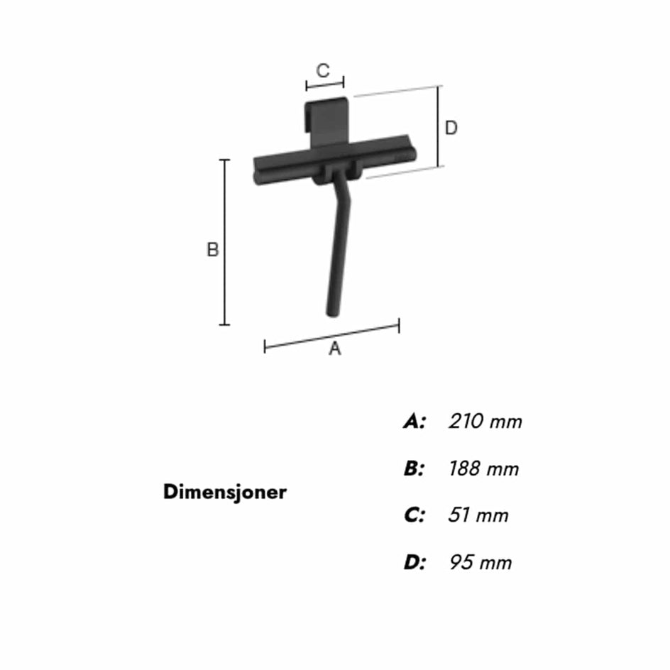 Beslagsboden Dusjnal 1310 - med holder Beslagsboden Dusjnal