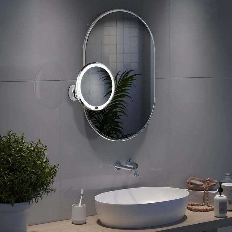 Beslagsboden Glow 630 Sminkespeil LED med sugekopp