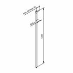 Damixa Takdusjstang 1300mm