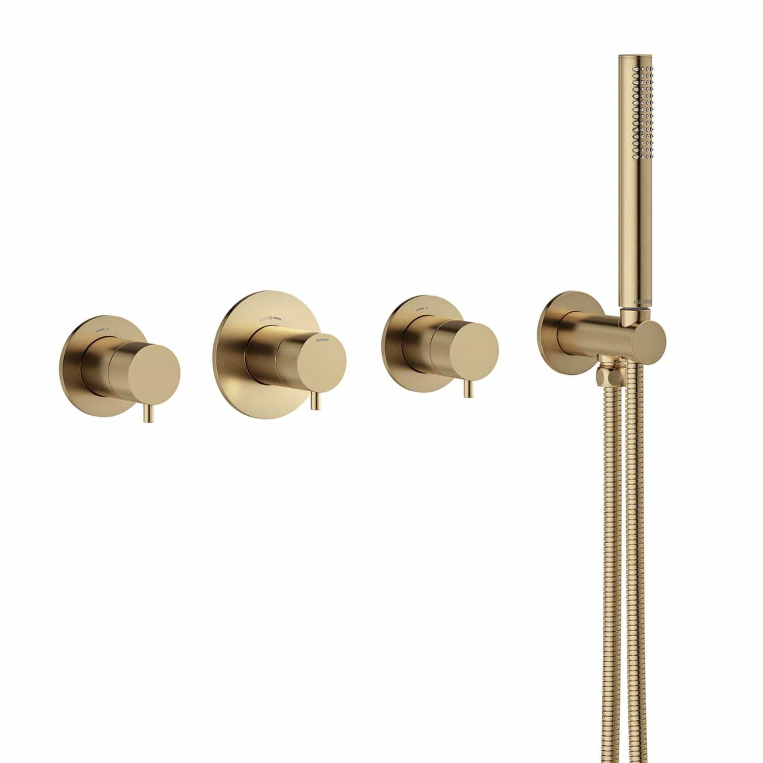 Damixa Silhouet BS 2 Badekararmatur uten tut Børstet bronse Damixa Badekararmatur KO-5705388