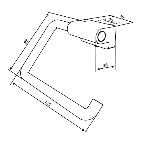 Damixa Zen Toalettrullholder