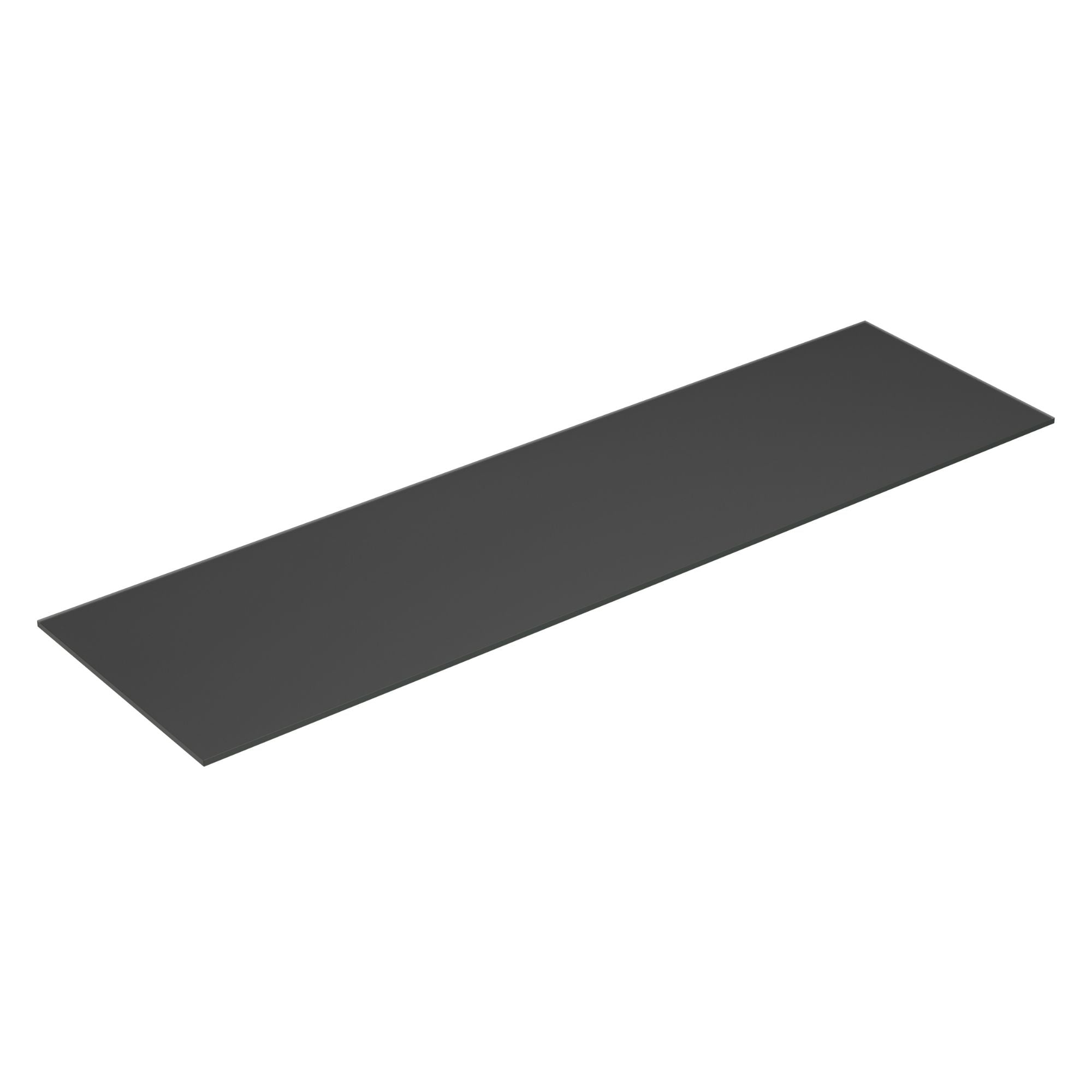 Dansani Calidris Form Topplate B40-232xH1xD50cm Mørk grå matt / 180cm Dansani Benkeplate bad DA-630818007