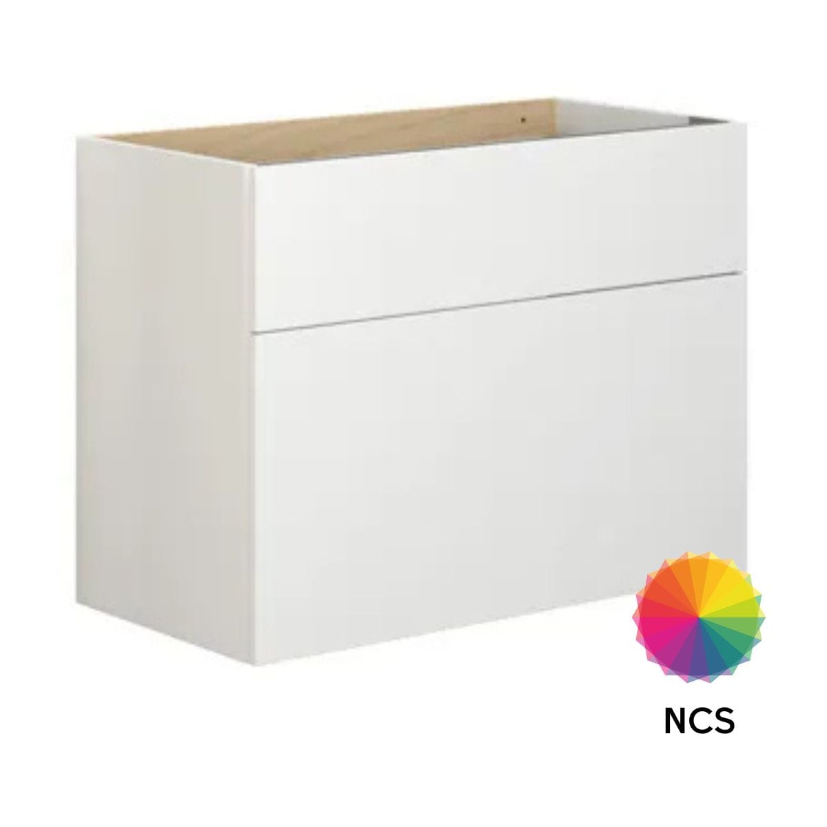 Dansani Calidris Glatt Servantskap D40cm 2 skuff ekstra høy underskuff NCS farge / 80cm Dansani Servantskap DA-C12-1099