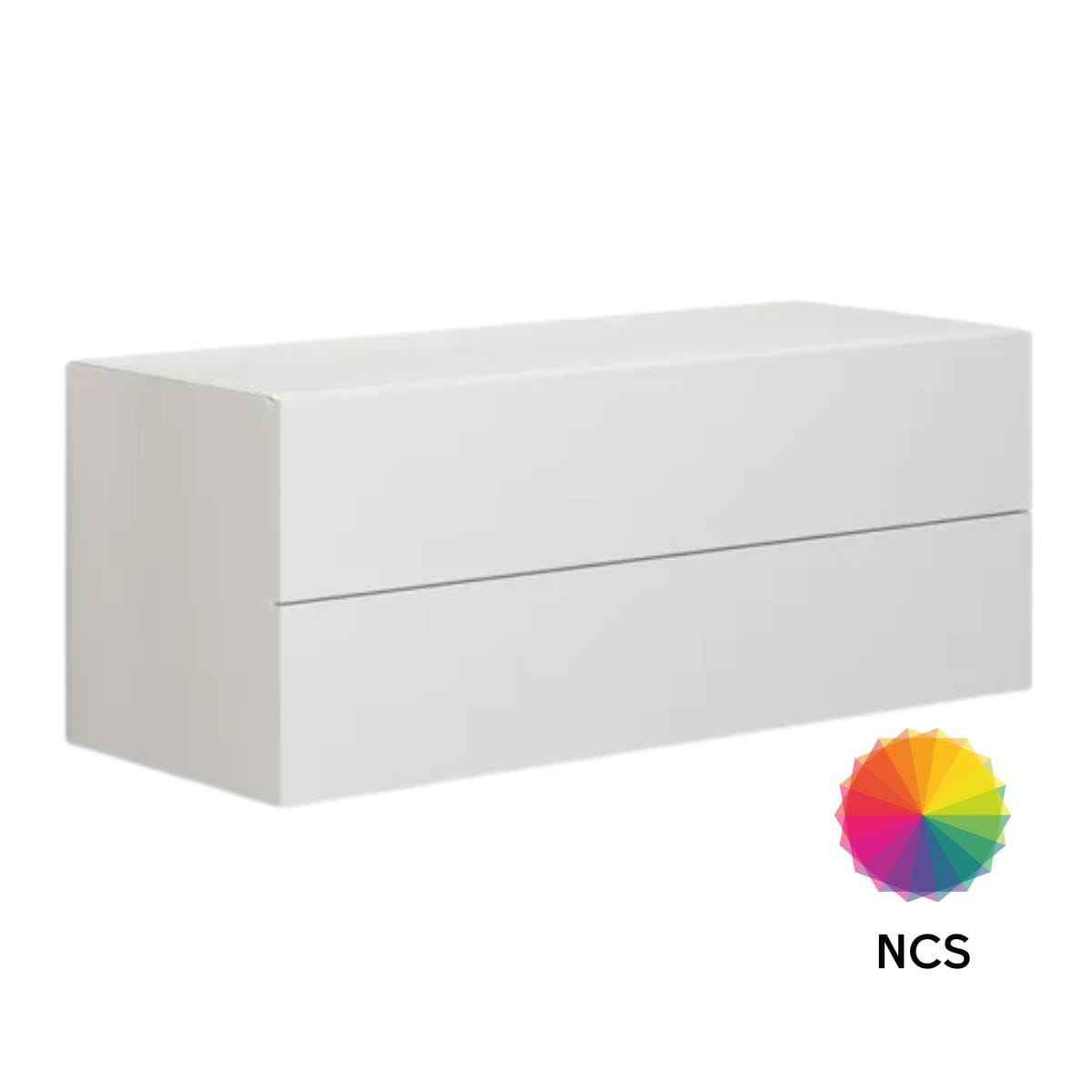 Dansani Calidris Glatt Skap 2 skuff D40cm NCS farge / 100cm Dansani Sideskap bad DA-C46-1099