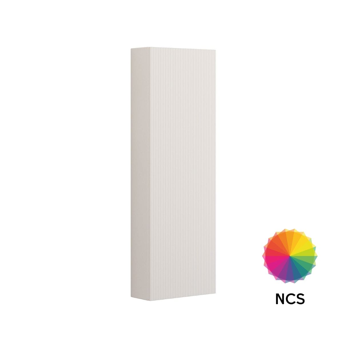 Dansani CALIDRIS Rillet Høyskap 1 dør D16cm NCS farge / Høyre hengslet / 120cm Dansani Høyskap bad DA-C63-C199