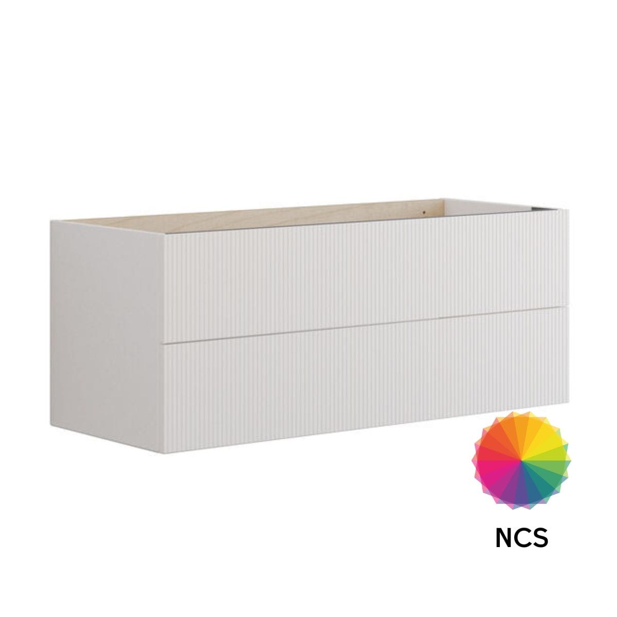Dansani Calidris Rillet Servantskap 2 skuff D40cm NCS farge / 100cm Dansani Servantskap DA-C08-C099