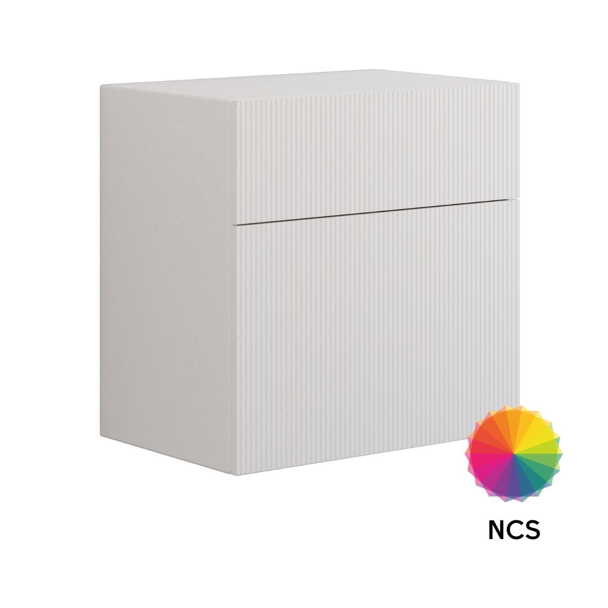 Dansani Calidris Rillet Skap 2 skuff D40cm Ekstra høy underskuff NCS farge / 60cm Dansani Sideskap bad DA-C48-C099
