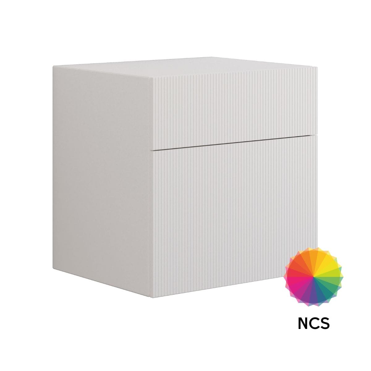 Dansani Calidris Rillet Skap 2 skuff D50cm Ekstra høy underskuff NCS farge / 60cm Dansani Sideskap bad DA-C60-C099