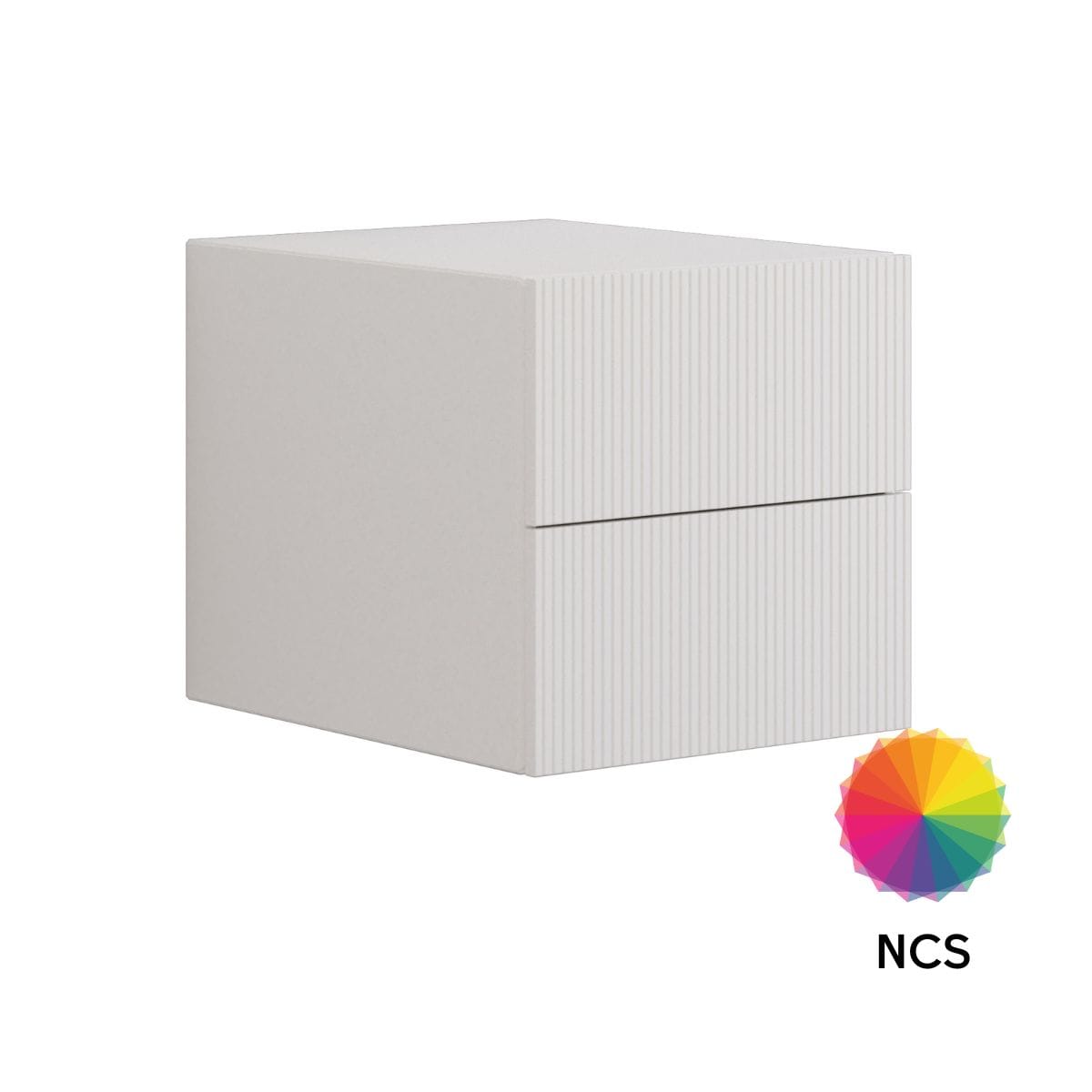 Dansani Calidris Rillet Skap 2 skuff D50cm NCS farge / 40cm Dansani Sideskap bad DA-C55-C099