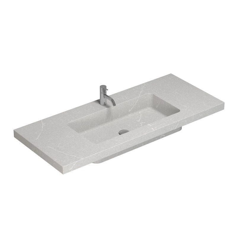 Dansani Calidris Unique Silestone servant måltilpasset D50,5 H1,2cm Desert silver / 160cm Dansani Baderomsservant DA-631716413