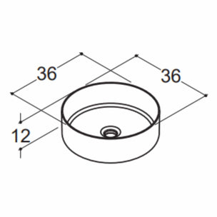 Dansani CIRCLE Servant Ø36cm, porselen