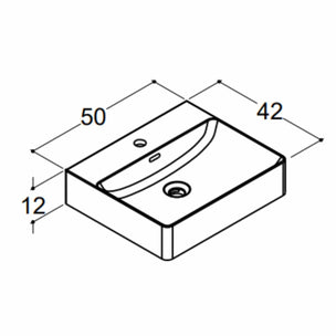 Dansani Cube Servant 50x42cm porselen