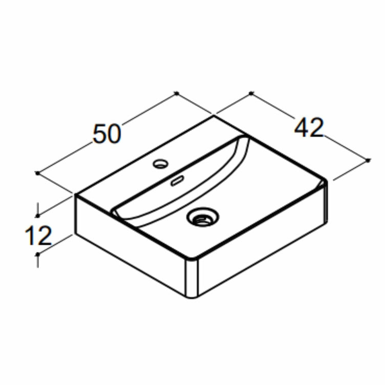 Dansani Cube Servant 50x42cm porselen