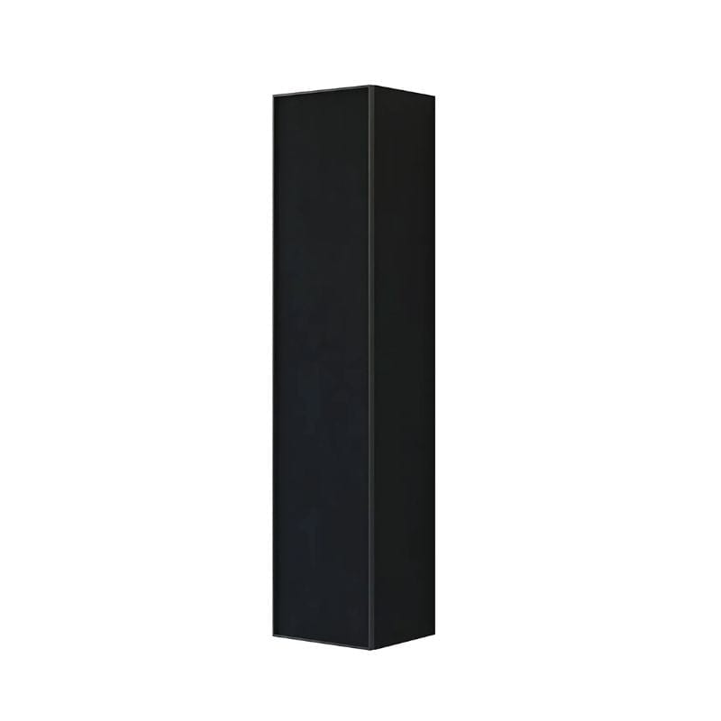 Dansani Inzo Alu-ramme svart Høyskap 1 dør Ver. A B40xH176x35cm Svart eik / Venstre hengslet Dansani Høyskap bad DA-U47-8250