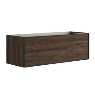 Dansani Inzo Alu-ramme svart Servantskap 1 skuff B60-120xH40xD44cm