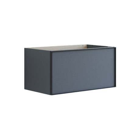 Dansani Inzo Alu-ramme svart Servantskap 1 skuff B60-120xH40xD44cm