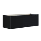 Dansani Inzo Alu-ramme svart Servantskap 1 skuff B60-120xH40xD44cm