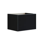 Dansani Inzo Alu-ramme svart Servantskap 1 skuff B60-120xH40xD44cm