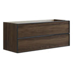 Dansani Inzo Alu-ramme Svart Servantskap 2 Skuff H48cm