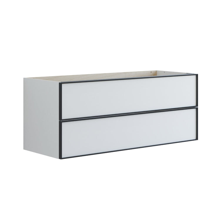 Dansani Inzo Alu-ramme Svart Servantskap 2 Skuff H48cm