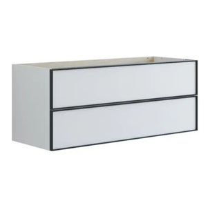 Dansani Inzo Alu-ramme Svart Servantskap 2 Skuff H48cm