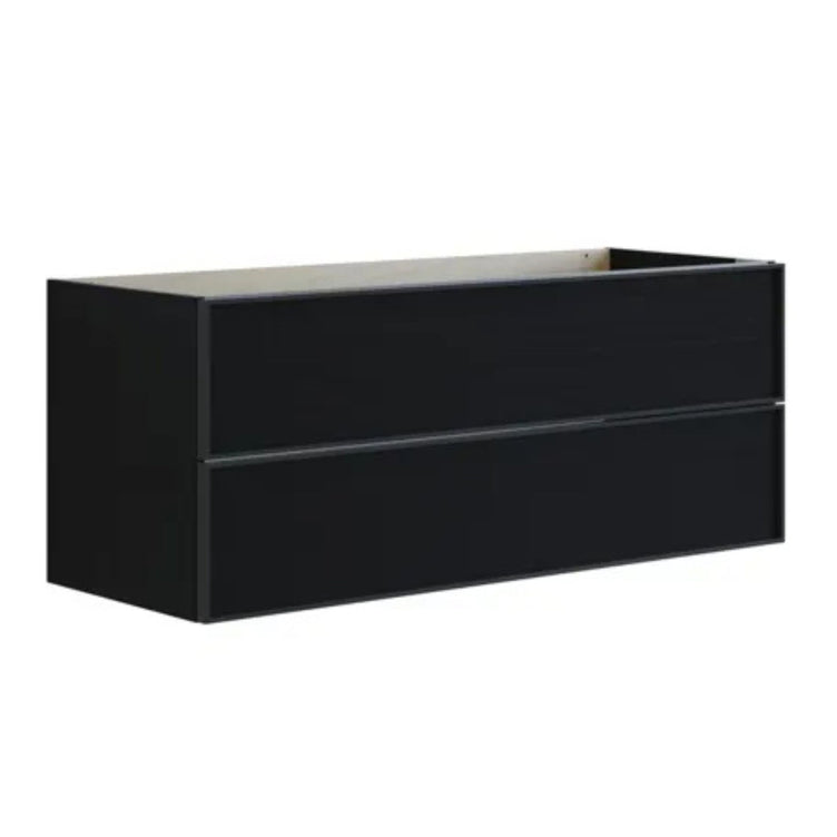 Dansani Inzo Alu-ramme Svart Servantskap 2 Skuff H48cm