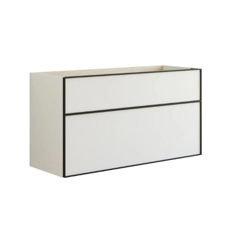 Dansani Inzo Alu-ramme svart Servantskap med ekstra stor underskuff Hvit matt / 100cm Dansani Servantskap DA-U26-8010
