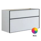 Dansani Inzo Alu-ramme svart Servantskap med ekstra stor underskuff