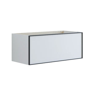 Dansani Inzo Alu-ramme svart Underskap 1 skuff B60-120xH40xD44cm