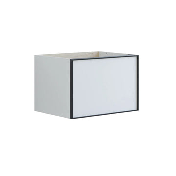 Dansani Inzo Alu-ramme svart Underskap 1 skuff B60-120xH40xD44cm