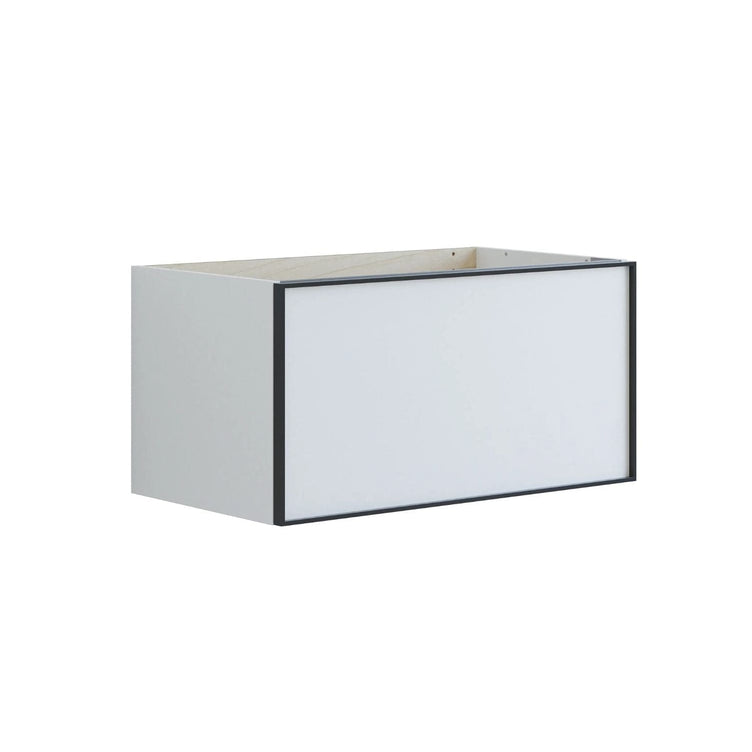Dansani Inzo Alu-ramme svart Underskap 1 skuff B60-120xH40xD44cm