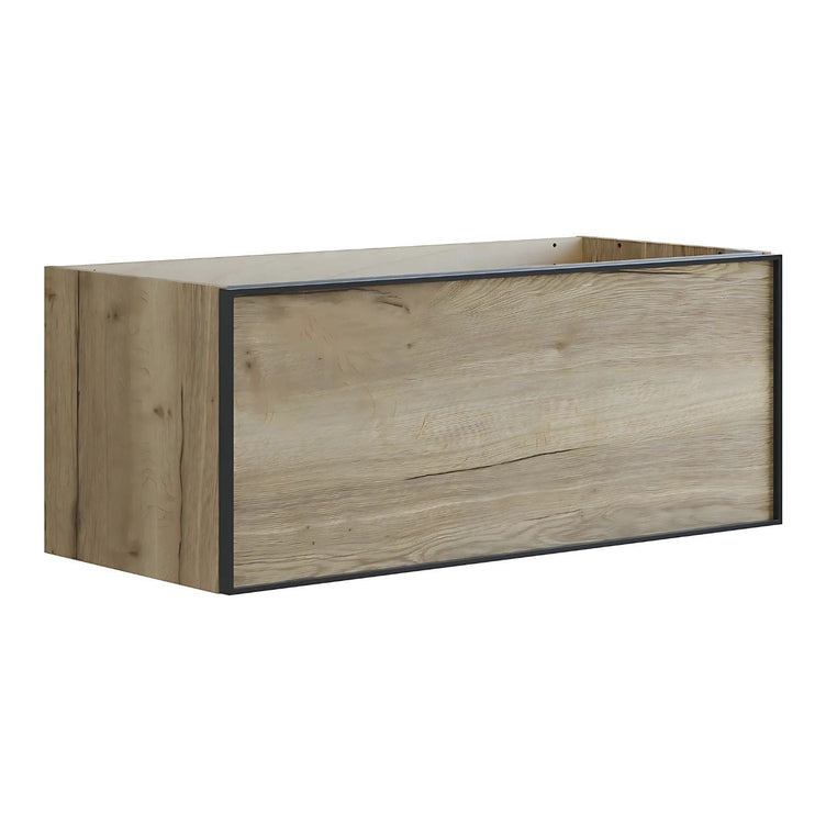 Dansani Inzo Alu-ramme svart Underskap 1 skuff B60-120xH40xD44cm