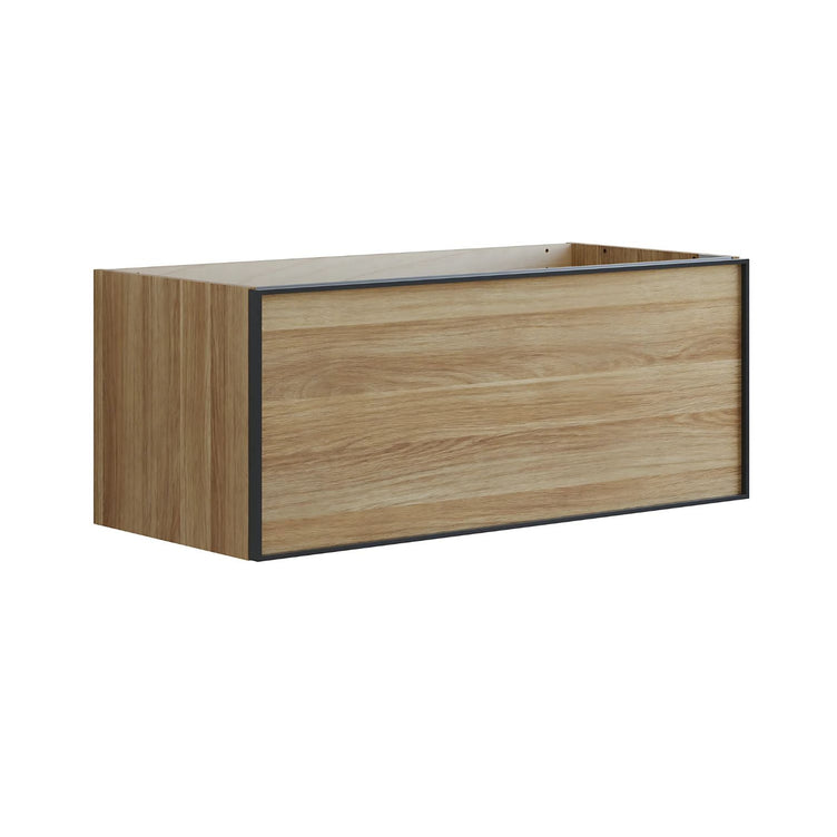 Dansani Inzo Alu-ramme svart Underskap 1 skuff B60-120xH40xD44cm
