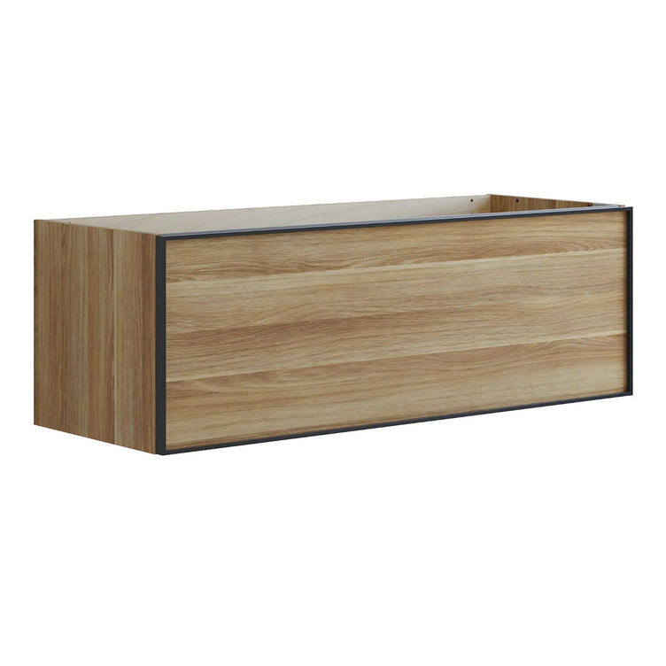 Dansani Inzo Alu-ramme svart Underskap 1 skuff B60-120xH40xD44cm