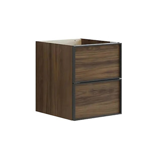 Dansani Inzo Alu-ramme svart Underskap 2 skuff B40xH48-64xD44cm