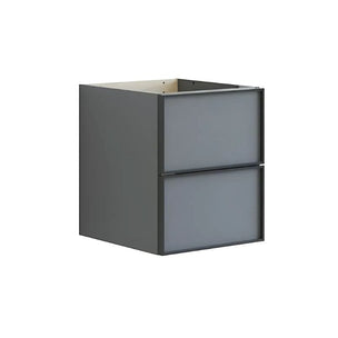 Dansani Inzo Alu-ramme svart Underskap 2 skuff B40xH48-64xD44cm