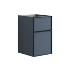 Dansani Inzo Alu-ramme svart Underskap 2 skuff B40xH48-64xD44cm