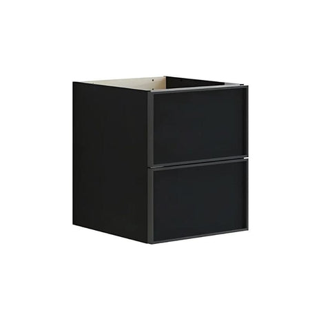 Dansani Inzo Alu-ramme svart Underskap 2 skuff B40xH48-64xD44cm