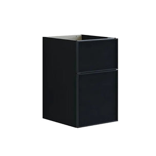 Dansani Inzo Alu-ramme svart Underskap 2 skuff B40xH48-64xD44cm