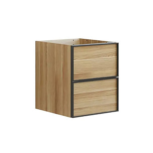 Dansani Inzo Alu-ramme svart Underskap 2 skuff B40xH48-64xD44cm
