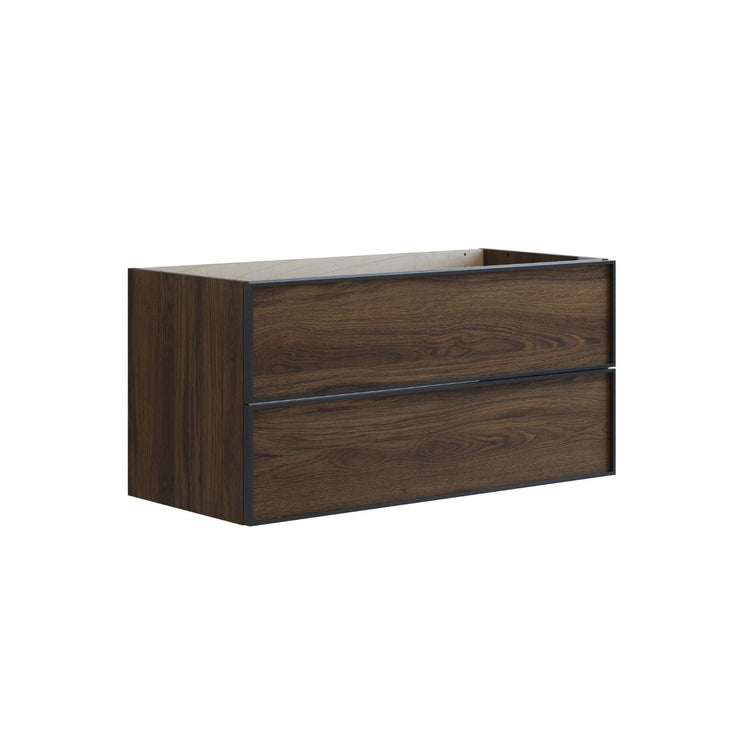Dansani Inzo Urban Alu-ramme svart Underskap 2 skuff B60-120xH48xD44cm