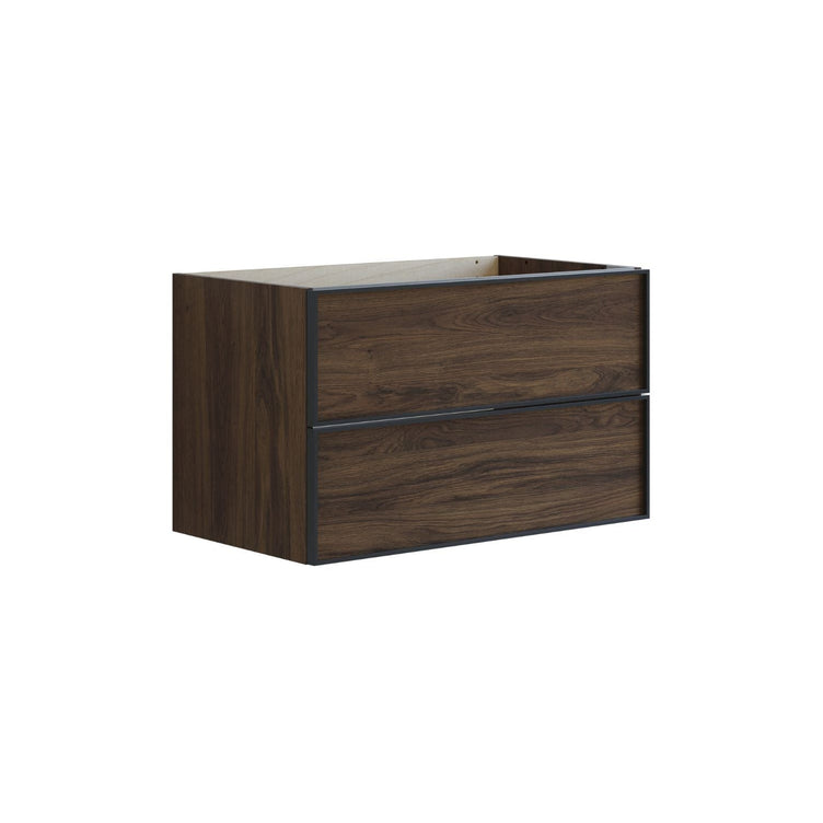 Dansani Inzo Urban Alu-ramme svart Underskap 2 skuff B60-120xH48xD44cm