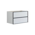 Dansani Inzo Urban Alu-ramme svart Underskap 2 skuff B60-120xH48xD44cm