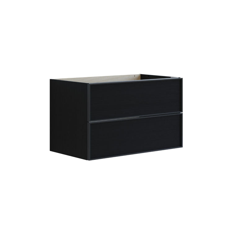 Dansani Inzo Urban Alu-ramme svart Underskap 2 skuff B60-120xH48xD44cm