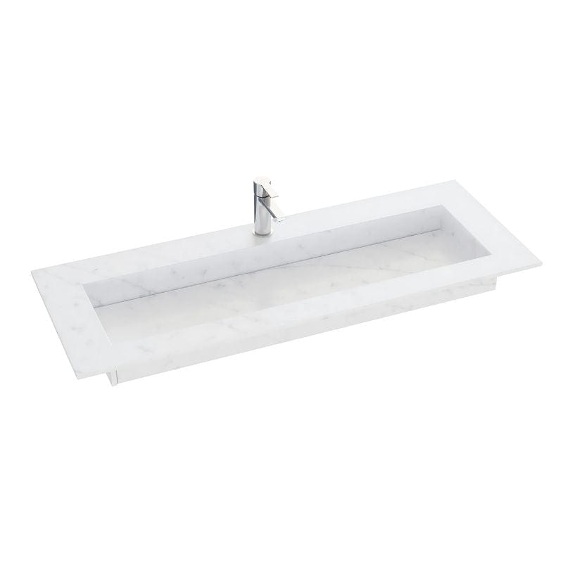 Dansani Inzo Angular Servant B60-165xH1,20xD45,50cm Eternal Statuario / 120cm Dansani Møbelservant DA-338812112
