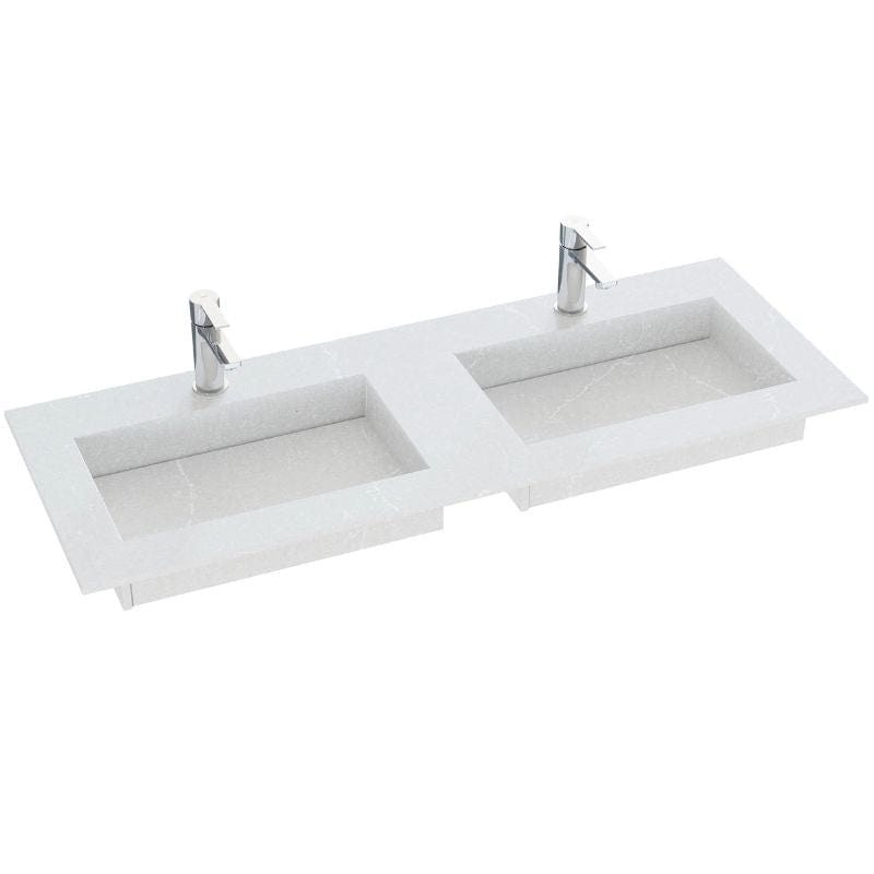 Dansani Inzo Angular Servant mål D45,50cm Desert Silver / 220-240cm dobbel Dansani Møbelservant DA-338822513