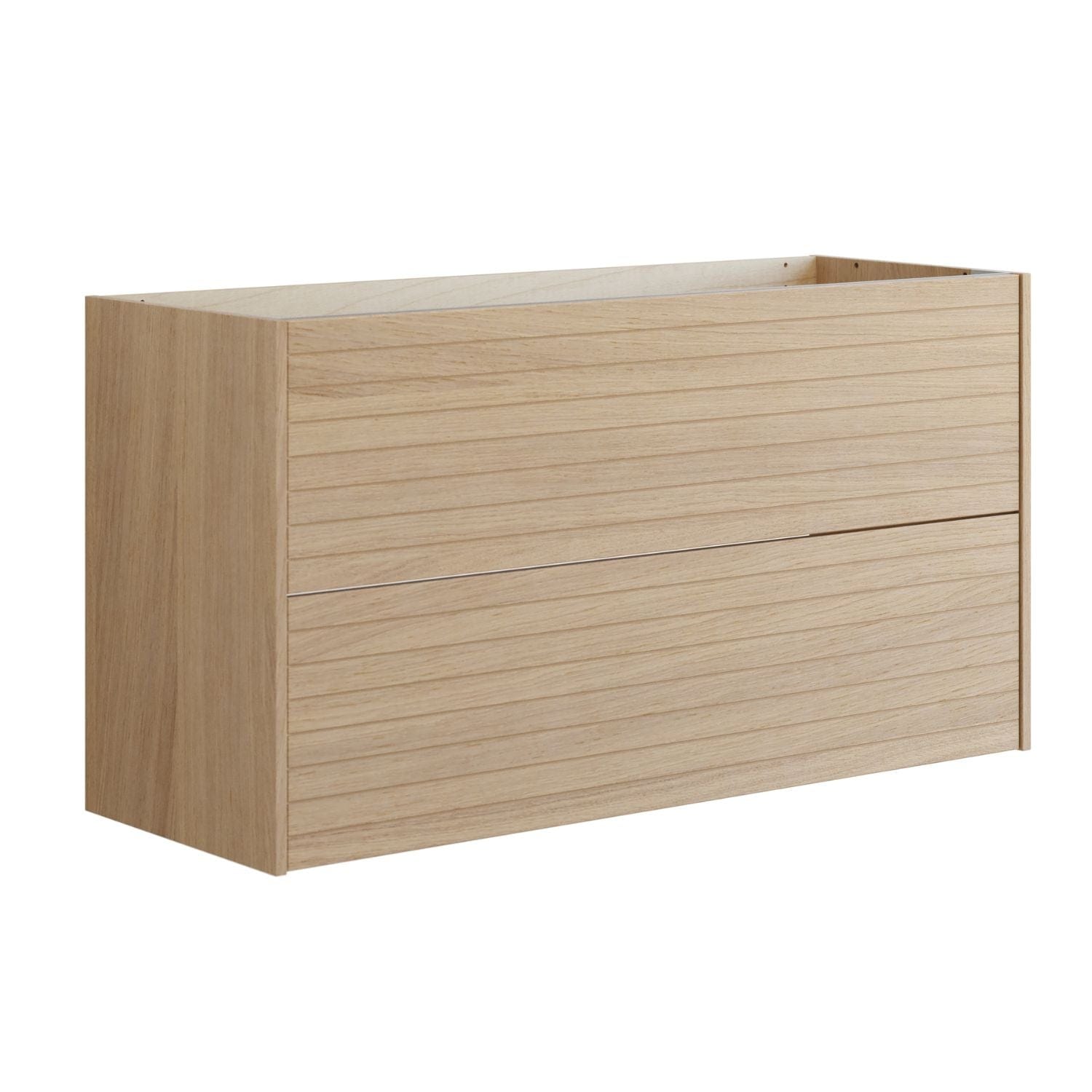 Dansani Inzo Classic Lamel Skap 2 skuff B60-120xH64xD44cm Lys eik / 120cm Dansani Sideskap bad DA-T18-6078